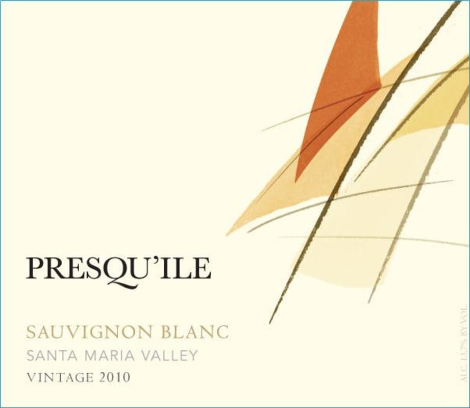 Presqu'ile Sauvignon Blanc 2010 Front Label