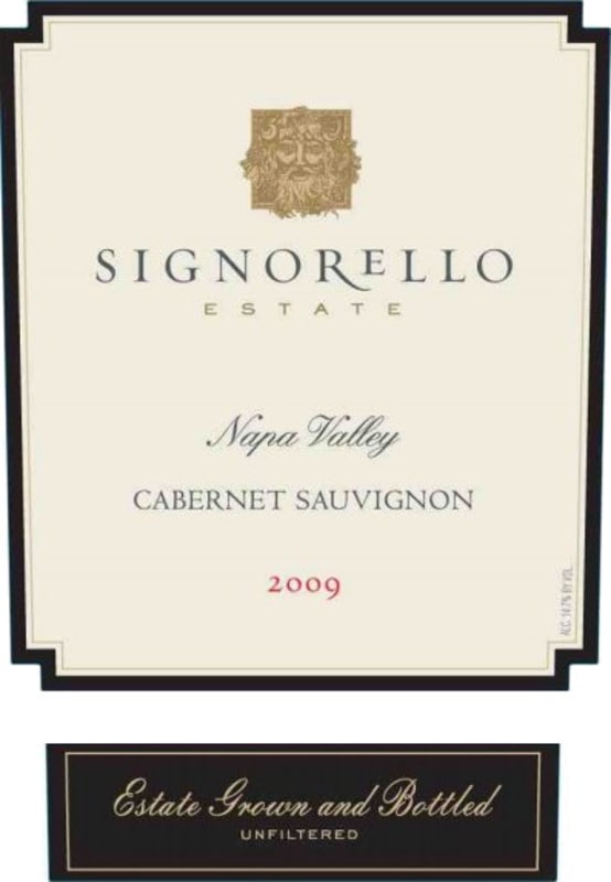 Signorello Cabernet Sauvignon 2009 Front Label