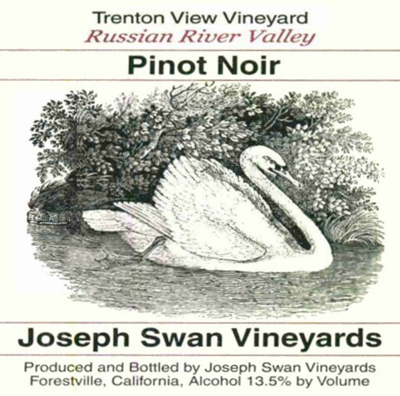 Joseph Swan Trenton View Vineyard Pinot Noir 2009 Front Label