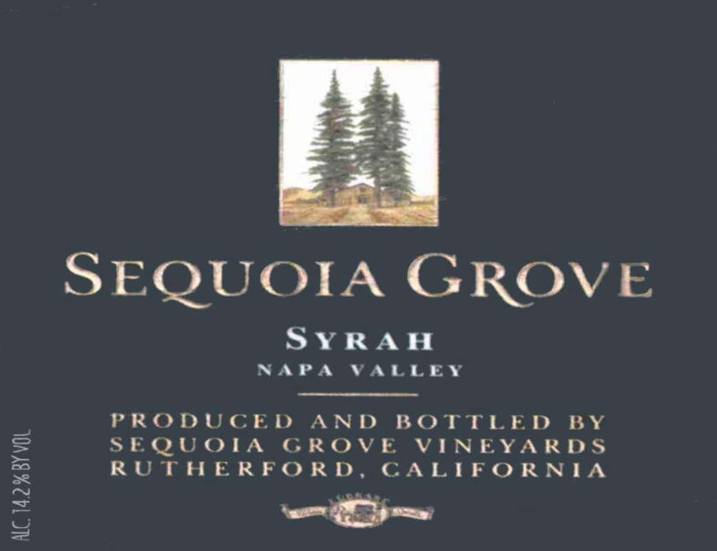 Sequoia Grove Syrah 2008 Front Label