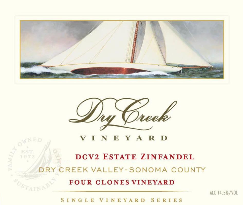 Dry Creek Vineyard DCV2 Estate Zinfandel 2014 Front Label