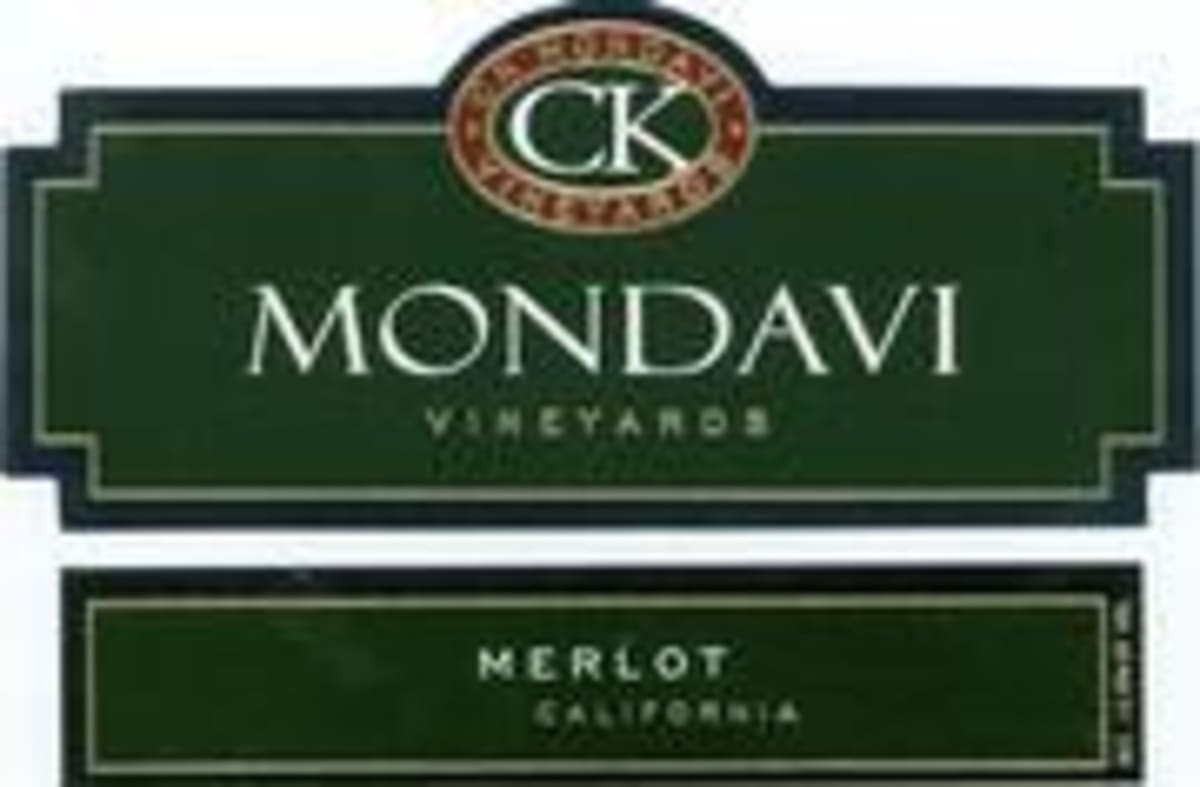 CK Mondavi Merlot 1997 Front Label