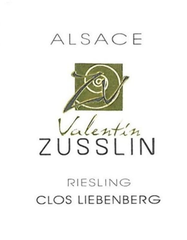 Valentin Zusslin Alsace Clos Liebenberg Riesling 2014 Front Label