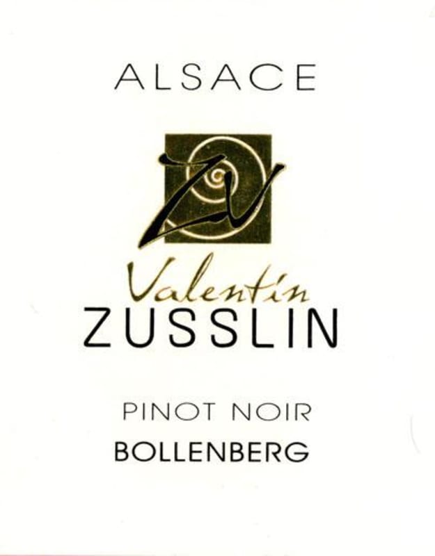 Valentin Zusslin Bollenberg Pinot Noir 2010 Front Label