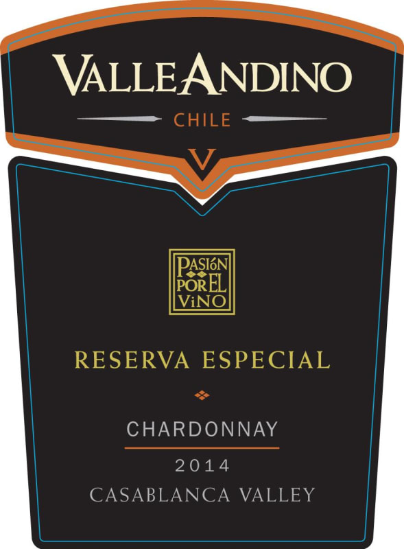 Valle Andino Reserva Especial Chardonnay 2014 Front Label