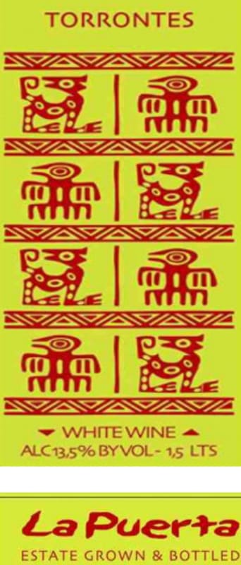 Valle de la Puerta La Puerta Torrontes 2011 Front Label