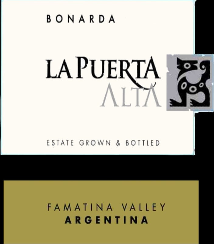 Valle de la Puerta La Puerta Alta Bonarda 2012 Front Label
