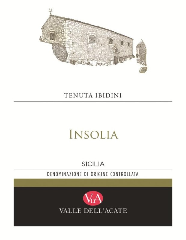 Valle Dell'Acate Sicilia Tenuta Ibidini Insolia 2013 Front Label