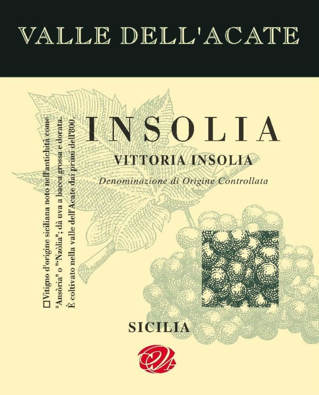 Valle Dell'Acate Vittoria Insolia 2010 Front Label