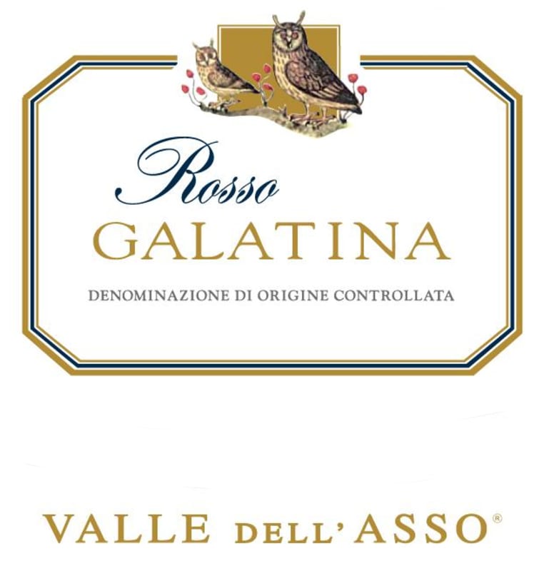 Valle dell'Asso Galatina Rosso 2011 Front Label