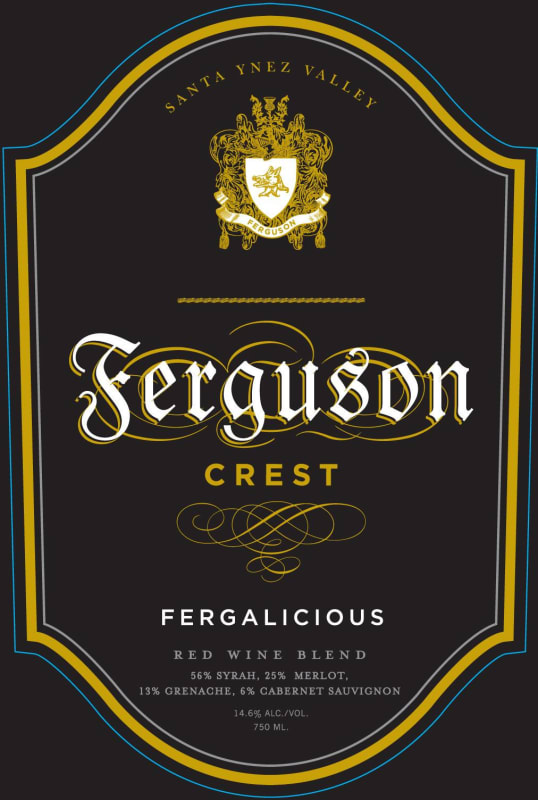 Ferguson Crest Fergalicious 2012 Front Label