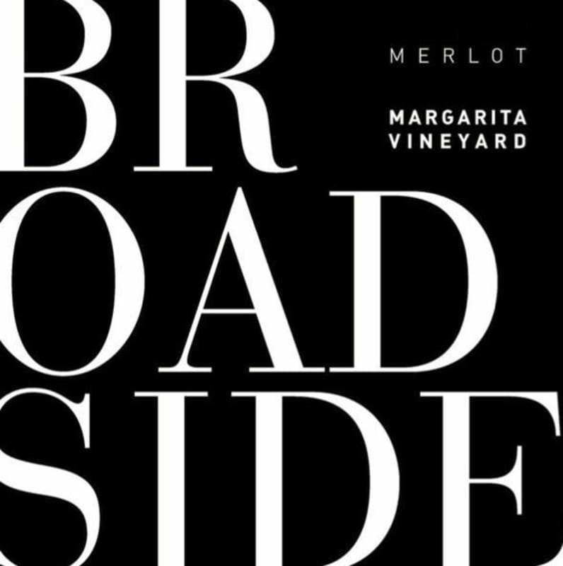 Broadside Margarita Merlot 2012 Front Label