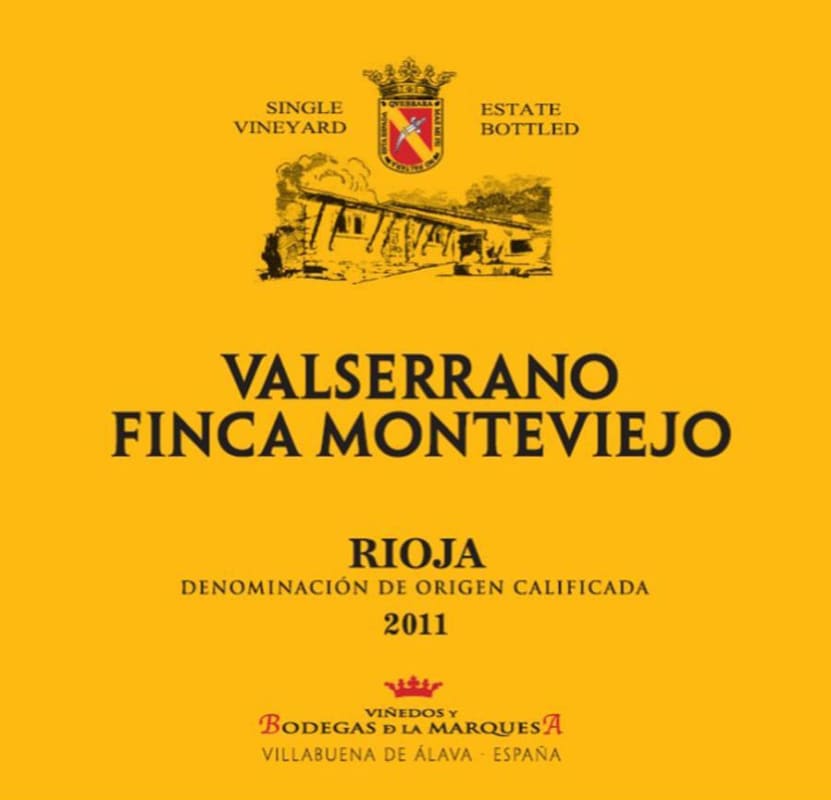 Valserrano Finca Monteviejo 2011 Front Label