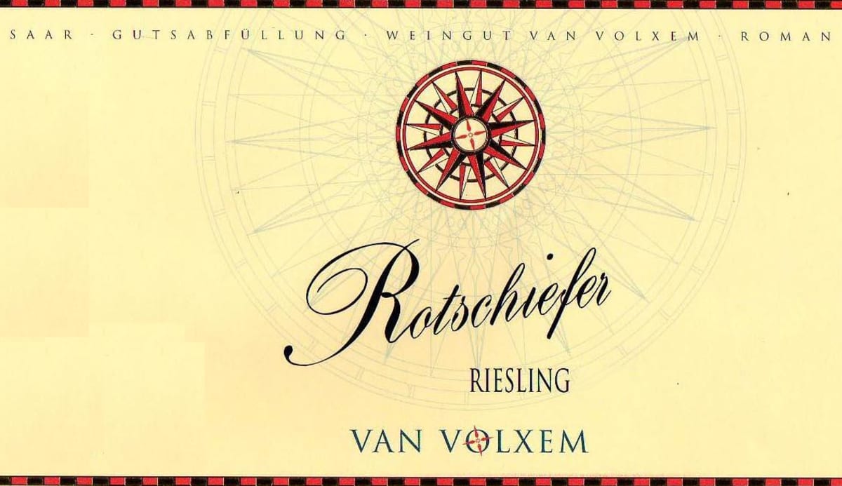 Van Volxem Rotschiefer Kabinett Riesling 2011 Front Label