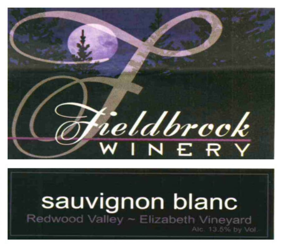 Fieldbrook Winery Elizabeth Sauvignon Blanc 2012 Front Label