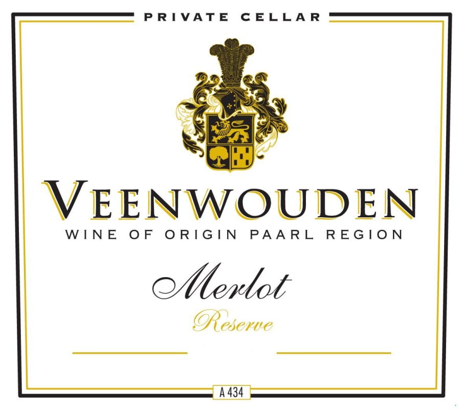 Veenwouden Private Cellar Reserve Merlot 2011 Front Label