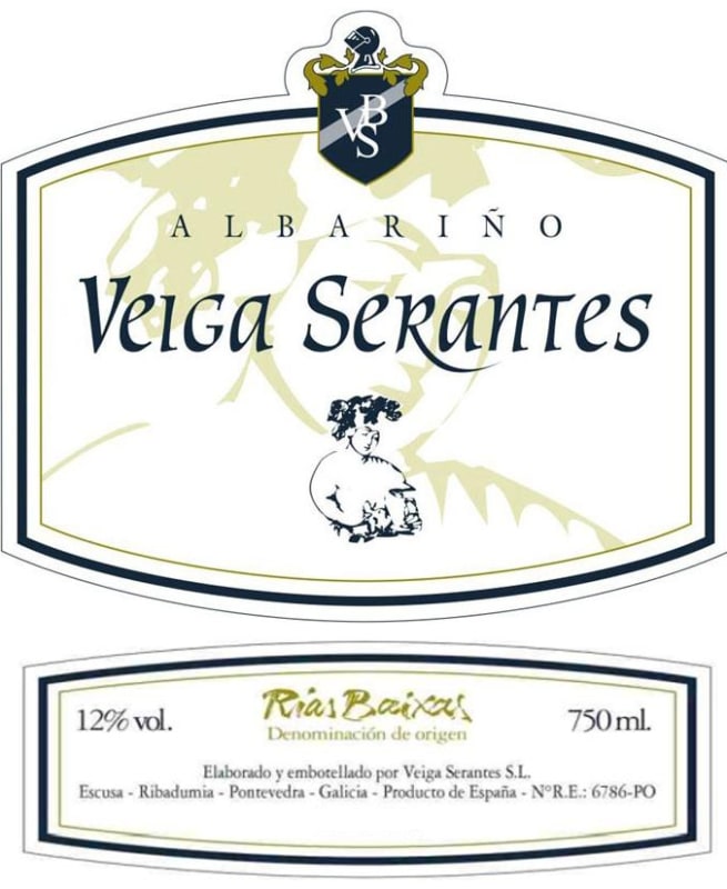 Veiga Serantes Albarino 2011 Front Label