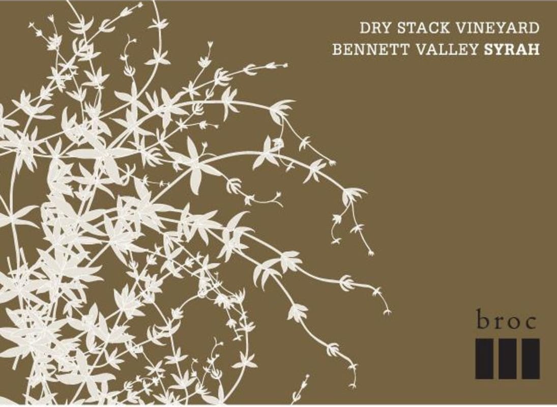 Broc Cellars Dry Stack Vineyard Syrah 2012 Front Label