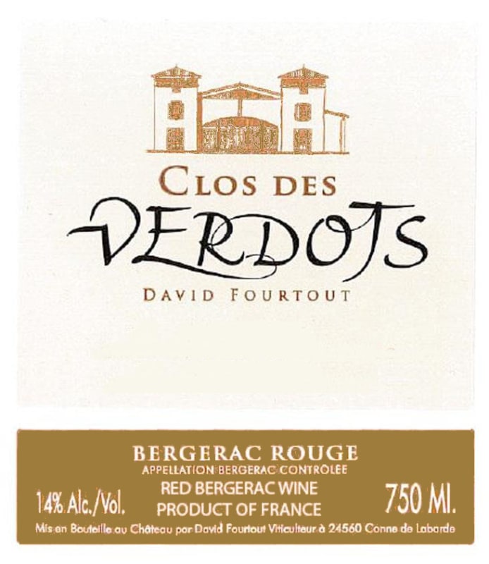 Verdots Clos des Verdots Rouge 2009 Front Label