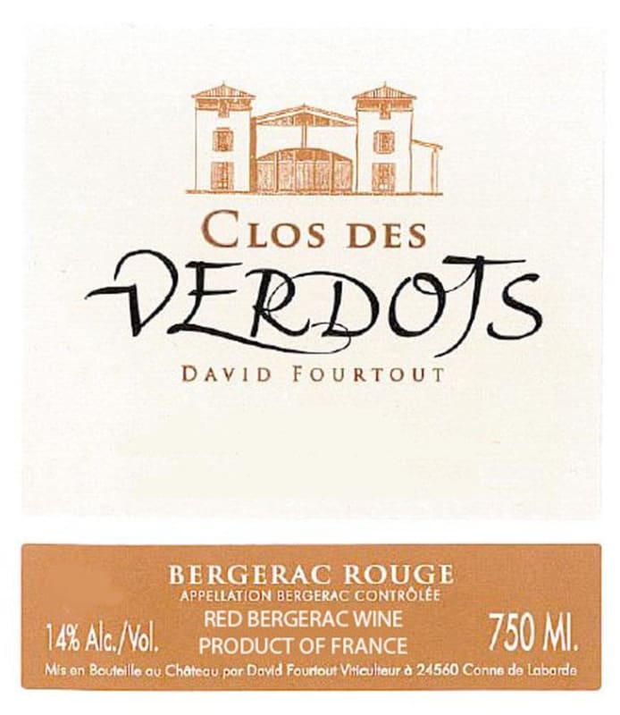 Verdots Clos des Verdots Rouge 2014 Front Label