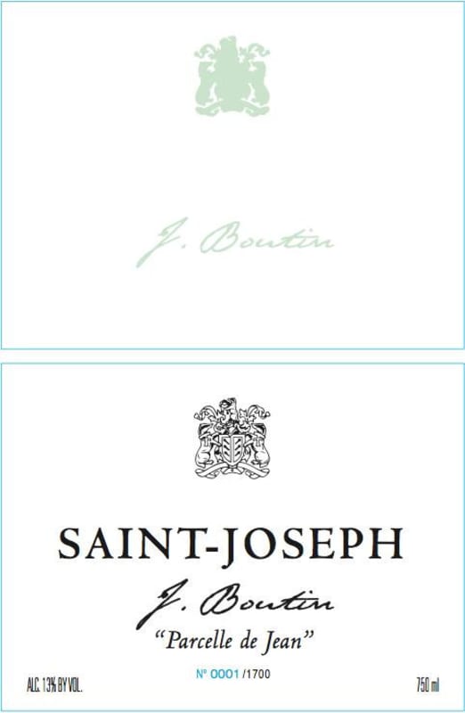 Vertuvin en Provence Saint-Joseph Parcelle de Jean 2012 Front Label