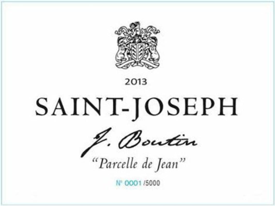 Vertuvin en Provence Saint-Joseph Parcelle de Jean 2013 Front Label