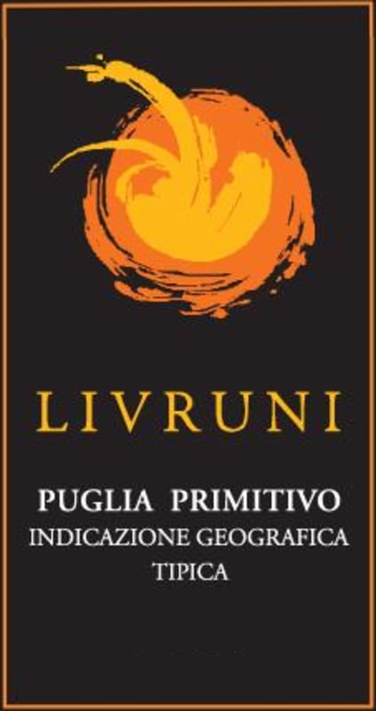 Vetrere Livruni Primitivo 2014 Front Label