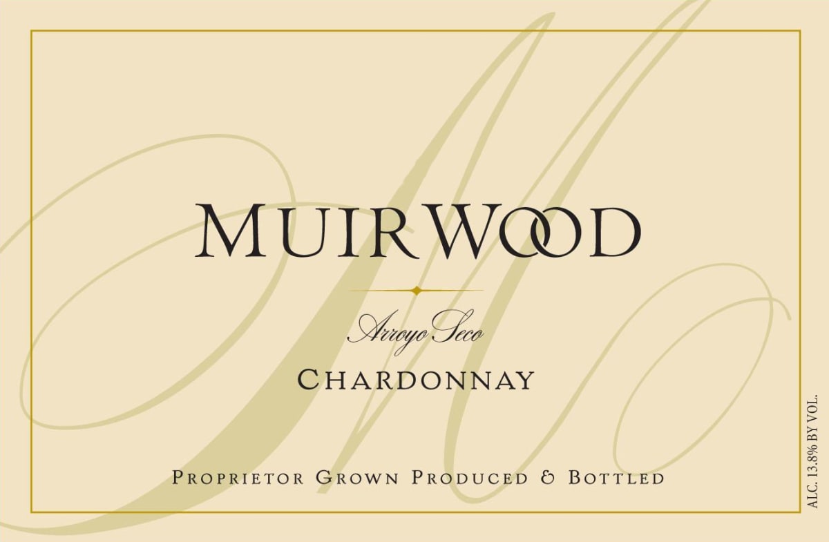 Muirwood Vineyards Chardonnay 2012 Front Label