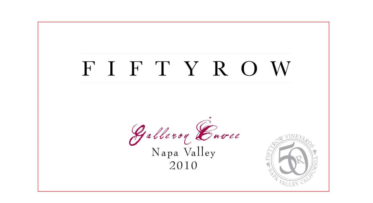 Fiftyrow Vineyards Galleron Cuvee Red 2010 Front Label