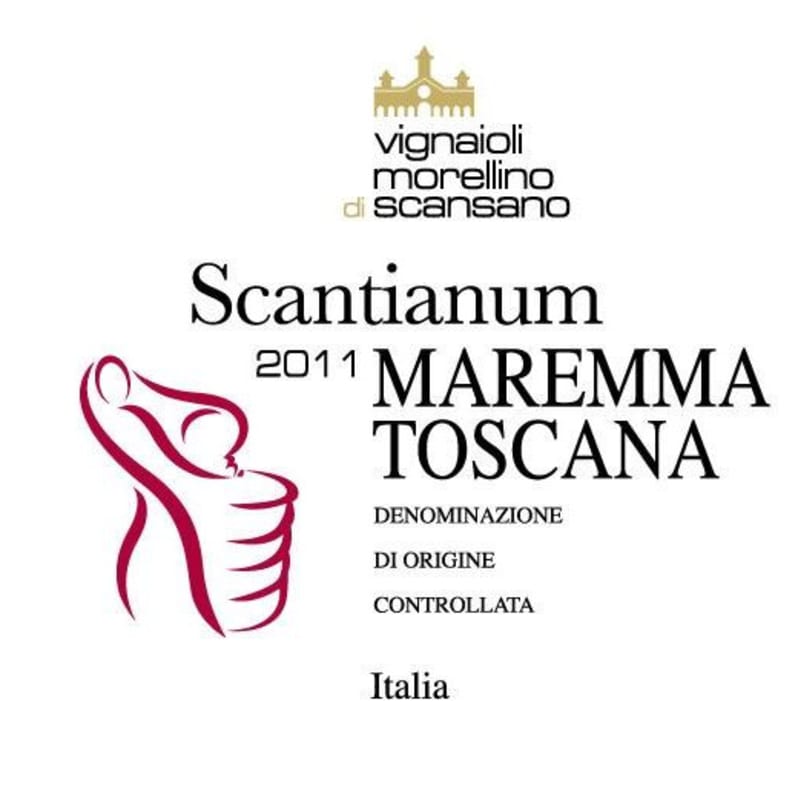 Vignaioli del Morellino Maremma Toscana Scantianum 2011 Front Label