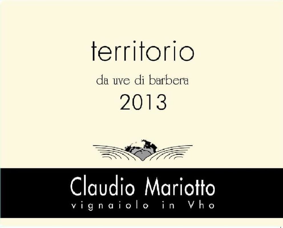 Claudio Mariotto Colli Tortonesi Territorio 2013 Front Label