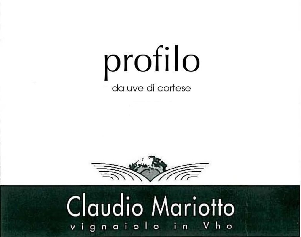Claudio Mariotto Profilo 2013 Front Label