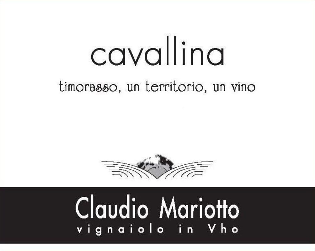 Claudio Mariotto Cavallina Timorasso 2011 Front Label
