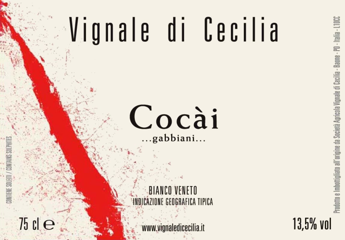 Vignale di Cecilia Veneto Cocai 2013 Front Label