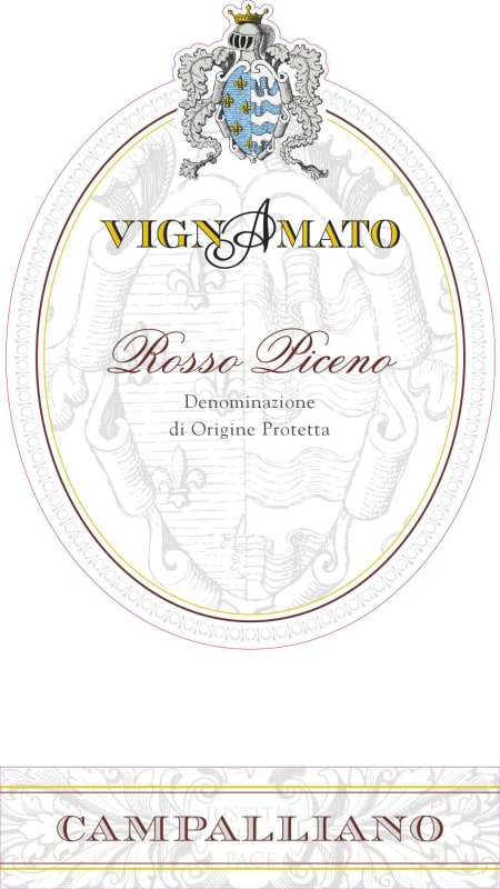 Vignamato Piceno Campalliano Rosso 2014 Front Label