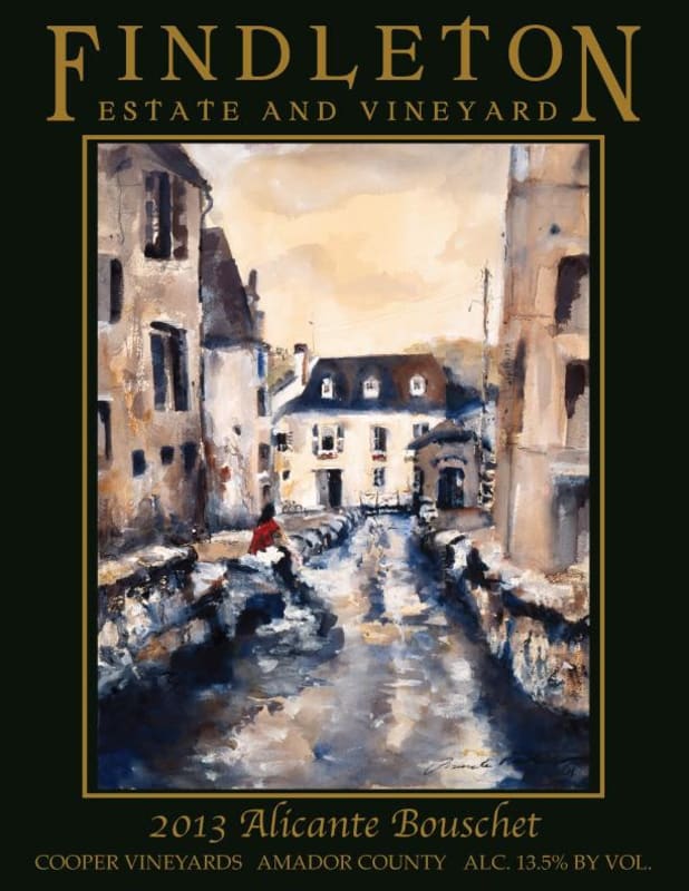 Findleton Estate & Vineyard Alicante Bouschet 2013 Front Label