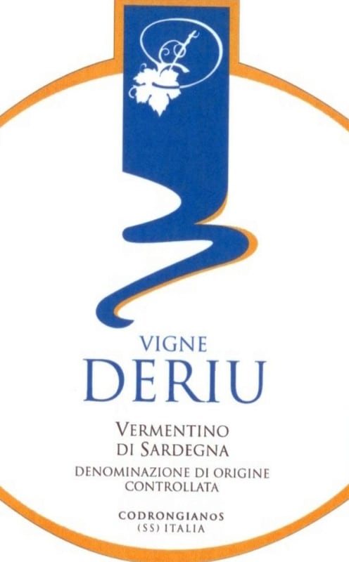 Vigne Deriu Vermentino di Sardegna 2013 Front Label