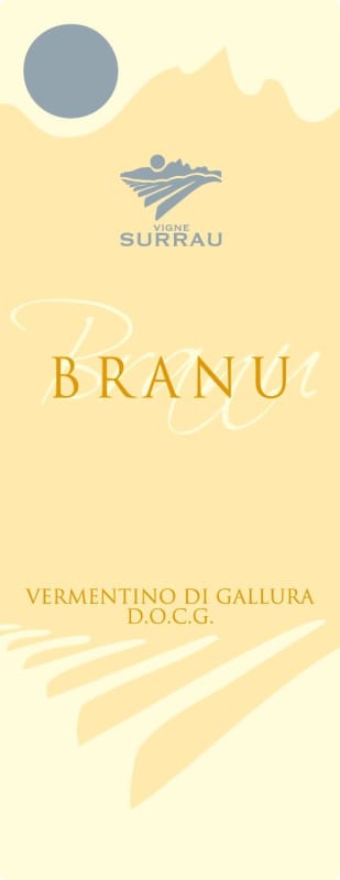 Vigne Surrau Branu Vermentino di Gallura 2013 Front Label