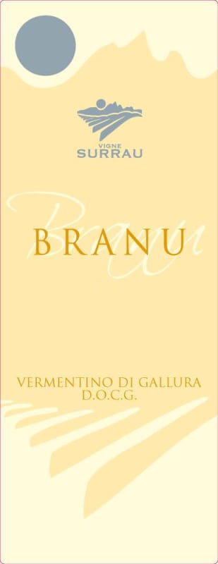 Vigne Surrau Vermentino di Gallura Branu 2012 Front Label
