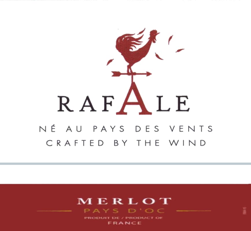 Vignerons Catalans Rafale Merlot 2013 Front Label