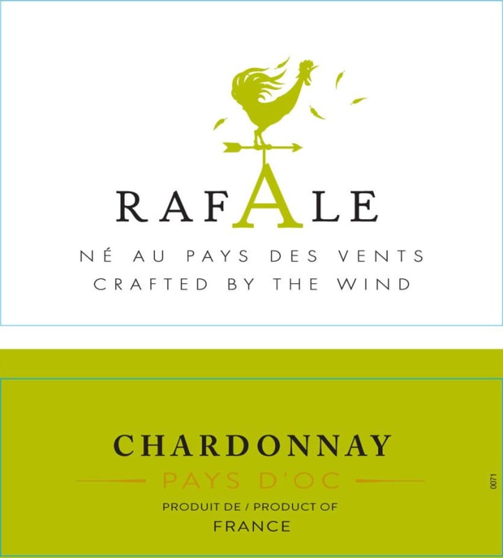 Vignerons Catalans Rafale Chardonnay 2011 Front Label