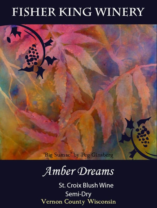 Fisher King Winery Amber Dreams Blush 2014 Front Label
