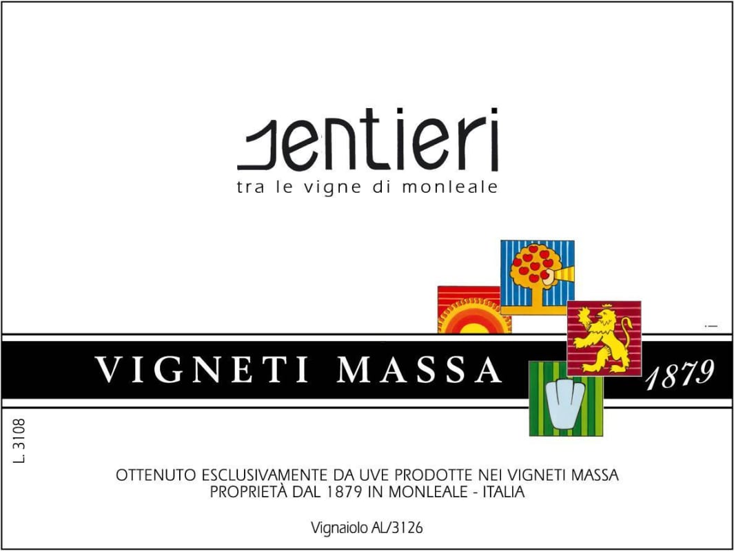 Vigneti Massa Colli Tortonesi Sentieri Barbera 2009 Front Label