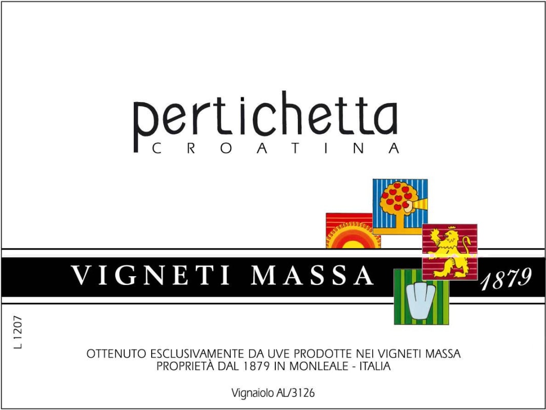 Vigneti Massa Colli Tortonesi Croatina Pertichetta 2008 Front Label