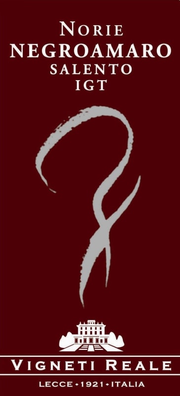 Vigneti Reale Salento Norie Negroamaro 2012 Front Label