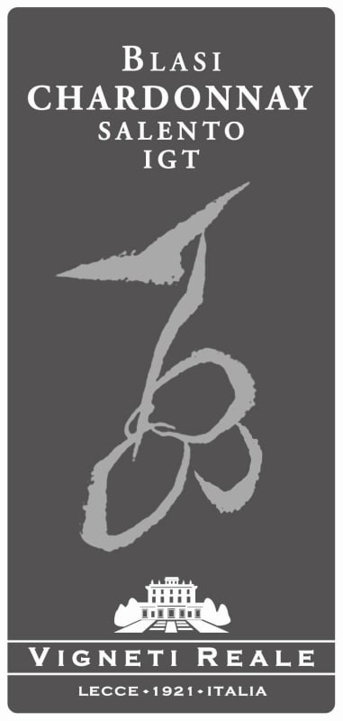 Vigneti Reale Salento Blasi Chardonnay 2015 Front Label