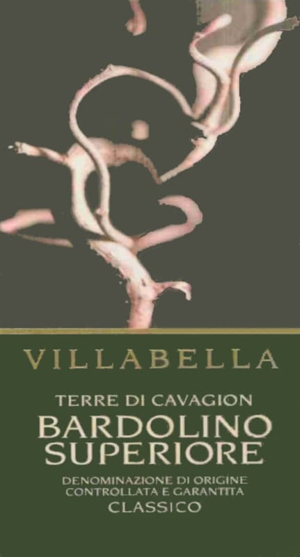 Vigneti Villabella Bardolino Superiore Classico Terre di Cavagion 2007 Front Label