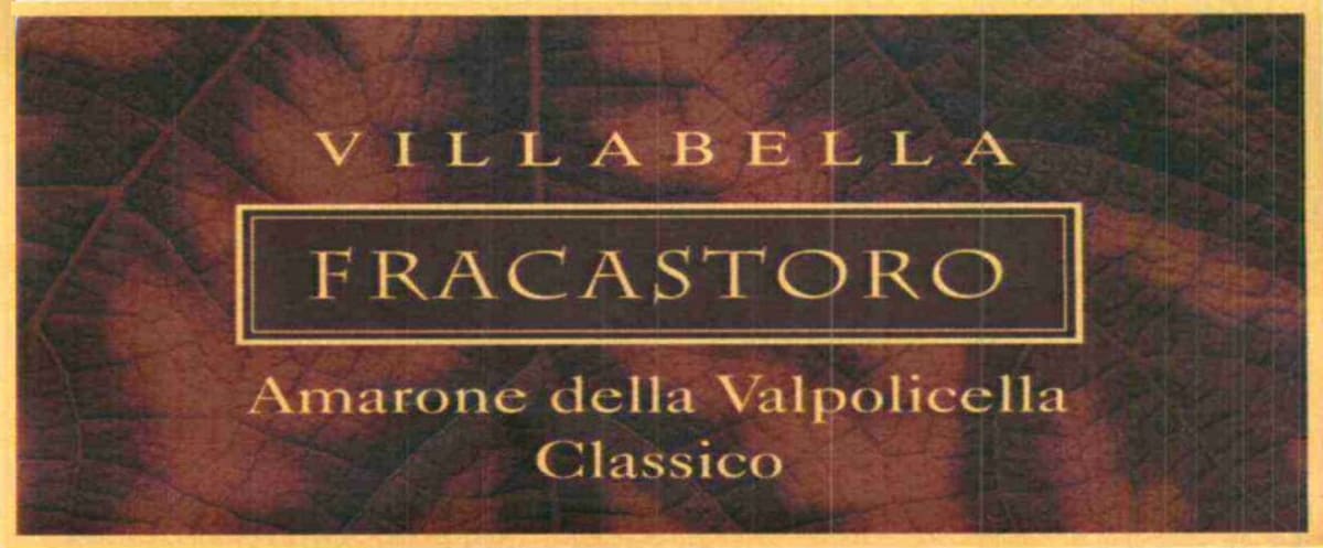 Vigneti Villabella Amarone della Valpolicella Fracastoro Classico 2000 Front Label