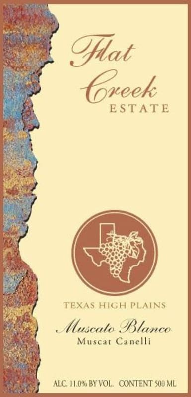 Flat Creek Estate Muscato Blanco 2009 Front Label