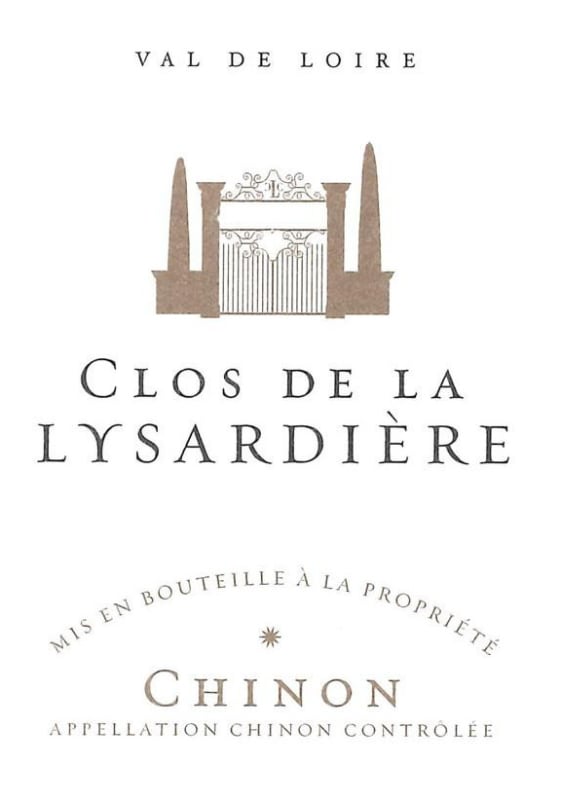 Vignoble du Paradis Chinon Clos de la Lysardiere 2014 Front Label